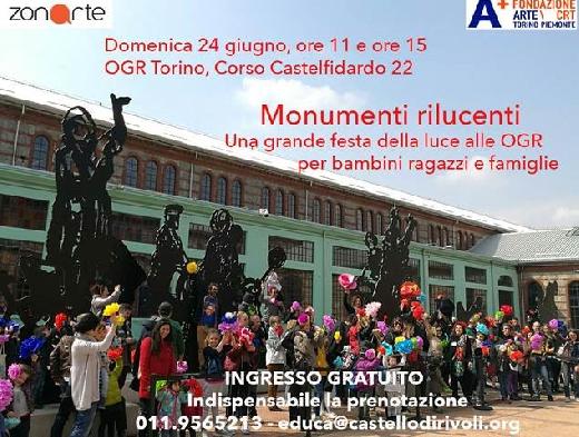 Immagine: Monumenti rilucenti alle OGR Torino: 24 giugno