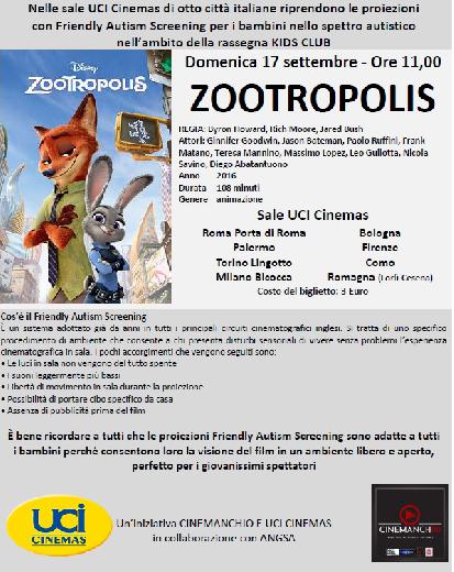 Immagine: Zootropolis per i bambini nello spettro autistico